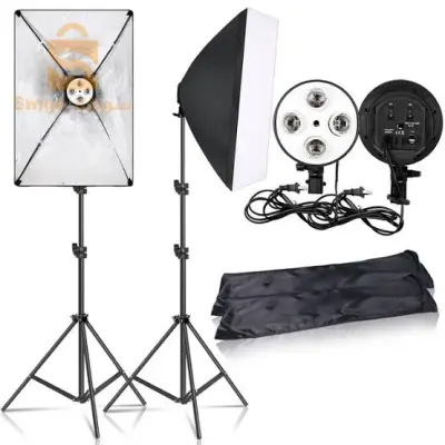 Softbox 4 lampes lumière continue