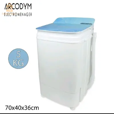 تغسل وتشلل و تعصر
قاعدة متماسكة لخفض الصوت.
الأبعاد: 70x40x36 سم.
برامج غسيل متعددة.
قدرة التحميل : 5Kg.
هيكل بلاستيكي.
القوة: 180W.