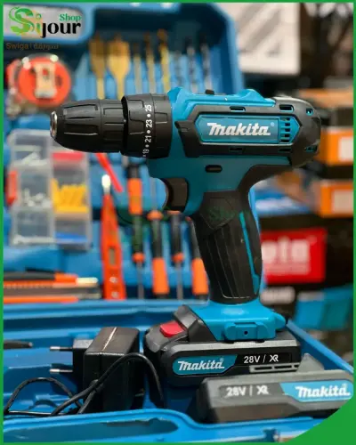 Caisse À Outils 108 Pièces & Visseuse Perceuse Makita 36 v
 CORDLESS DRILL
 no0-550/1650r/min Max Tor