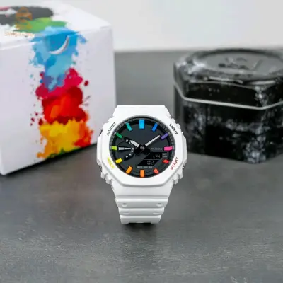 montre Casio G-Shock Grafiti_Blanc