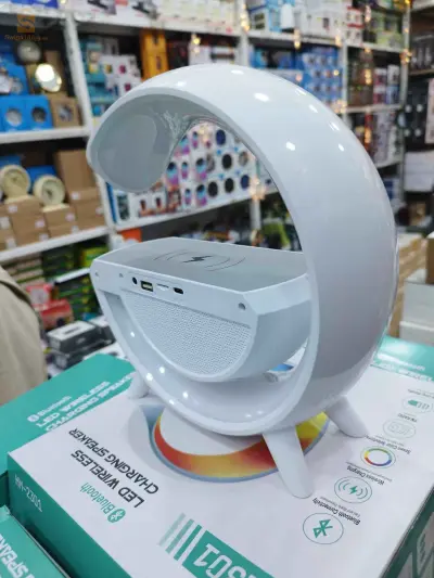 Haut-parleur de charge sans fil Bluetooth LED