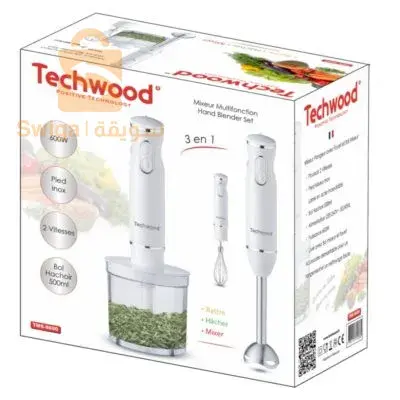 Techwood TMS-9600 3-in-1 Hand Blender 600W 500ml