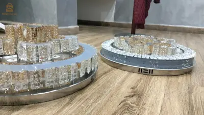 3 lustre plafonnier cristal jamais utilisé avec bloutot