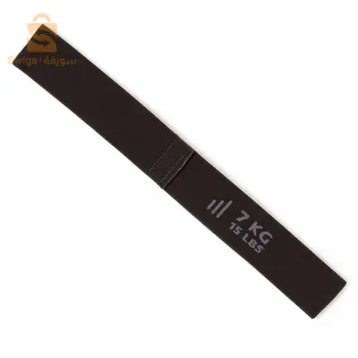 Mini bande de résistance en tissu Fitness 7 kg noire