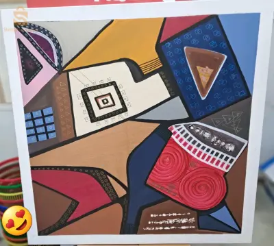 لوحة رسم قطن فنية