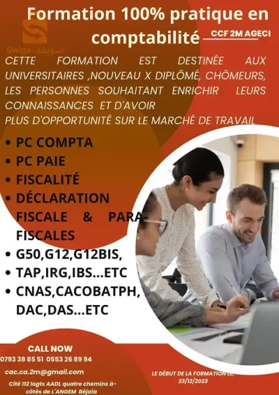 formation 100%pratique sur logiciel DLG Pc compta, Pc Paie et fiscalité
