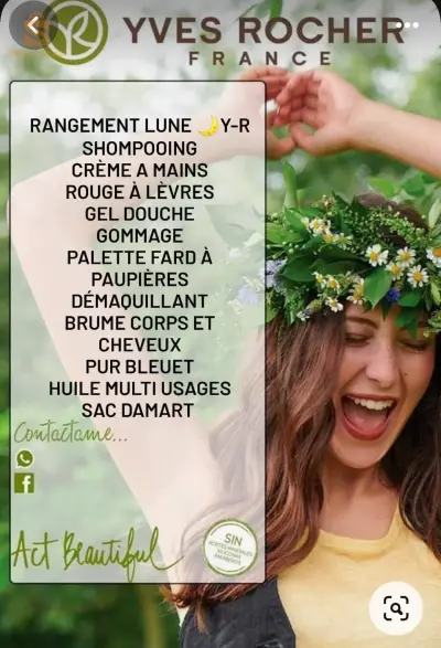 gamme de Yves Rocher