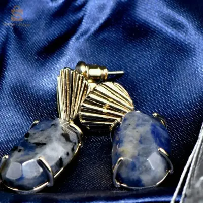OCEAN SODALITE EARRINGS