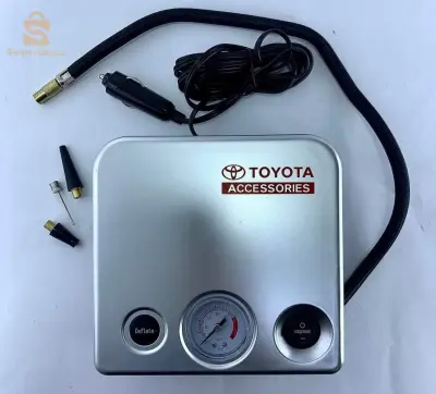 ????Gonfleur d'air portable pour pneus de voiture
  - Compresseur 12v accessoires Toyota

 ✅Bonne qualité et lumière
 ✅Il dispose d'une montre pour mesurer la tension artérielle
 ✅Multi-tête
 ✅Facile à utiliser
 ✅️La livraison est disponible selon l'état