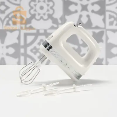 Batteur Electrique Soleil 2 Vitesses + 2 Jeux de Fouets, Ivoire HM211A11 MOULINEX