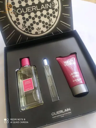 💯💯 coffret parfum HABIT ROUGE DE GUERLAIN ORIGINAL FRANÇAIS 100 ML 💞💞