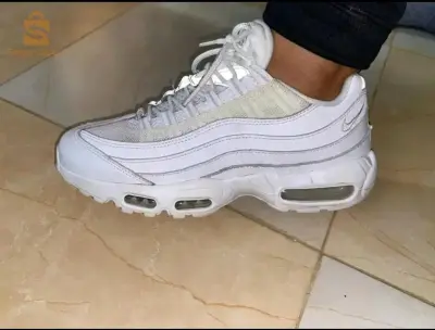 air max 95 white white
