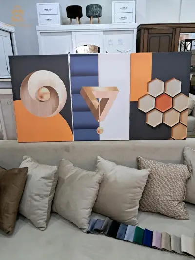 Cadre canvas la toile en verre et en bois