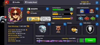 حساب بلياردو. 8ball pool