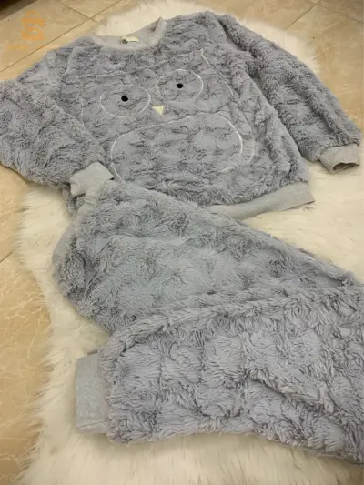 pyjama d’hiver gris