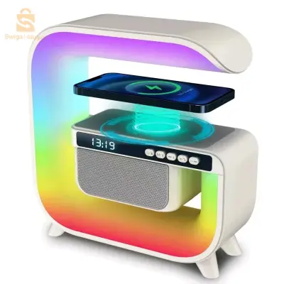 ⛔️
Réveil intelligente RGB type Big G Wireless Charger / Speaker Bluetooth 5.0 - منبه ذكي و شاحن لاسلكي ومكبر صوت بلوتوث⛔️📣📣