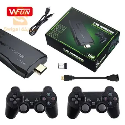 Console de jeux vidéo familiale Portable 4K TV avec manette de jeu intégrée 10000 jeux classiques Playstation