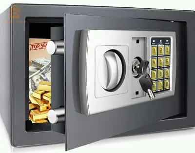 📟📟📟📟
خزينة إلكترونية رقمية آمنة 🔐بالمفتاح 🔑لحفظ الأموال💵, المستندات📃📂 والملفات🗂 المهمة مصنوعة من الفولاذ الصلب, سهلة التركيب يمكن وضعها في المكتب او المنزل....
القياسات 20	×20 ×31سنتيم0690599476