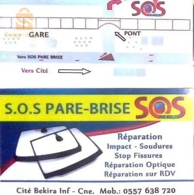 SOS Pare-Brise DZ réparation impacts et stop fissures