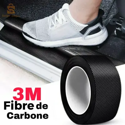 ملصق من ألياف الكربون 3M للسيارة مضاد للخدش ومقاوم للماء$👍