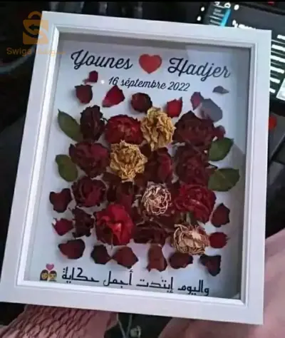 cadre de fleurs