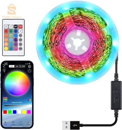 شريلاط لاد ضوئى بلوتوت اوتيليكوموند🥰?
حاجة تعيش بزااف😝😝  وتقاوم لما 🥴🥴
وقادر تتحكم فيه من الهاتف تاعك سما حاجا الله يبارك🤩
وقادر تركبو فسيارة تاعك ولا تديه معاك للحفلات والخرجات 🥵🥵
وسومة بزااف شابة   مرحباا بالجميع💕💜💙?
