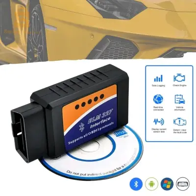أدوات تشخيص السيارات V1.5 Obd2 الماسح الضوئي SAE J1850 بلوتوث/واي فاي لنظام أندرويد/ISO 9141 Vgate Icar2 قارئ الرمز$👍