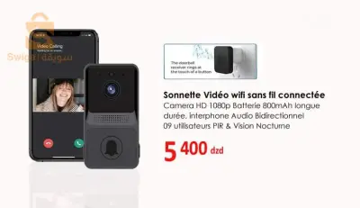 Sonnette vidéo connecté wifi