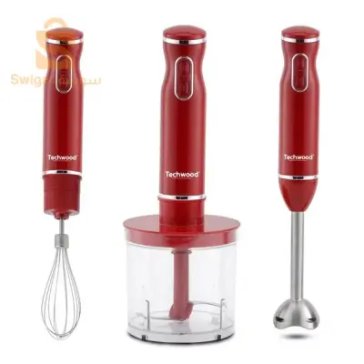 Mixeur Plongeant 3en1 Multifonction en INOX, Battre, Hacher,Mixer 600W Techwood TMS-9605/9666$👍