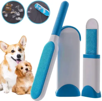 Brosse double face pour enlever les poils d’animaux, la poussière et les peluches, vêtements, meubles, canapé, tapis – فرشاة لإزالة شعر الحيوانات الأليفة والغبار والوبر$👍