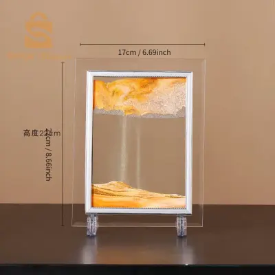 🎁Sablier Rectangulaire créatif sable mouvant 3D