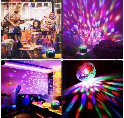 كرة ديسكو مضيىء
Boule Disco lumineuse, haut-parleur Bluetooth, couleur changeante, projecteur d'étoiles de danse pour fête