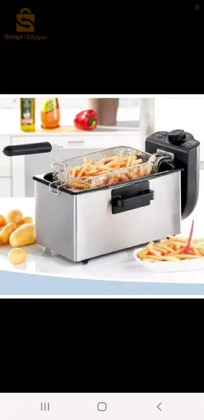 Sokany Friteuse à huile éléctrique 3,5 l ,2000w acier inoxydable