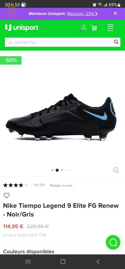 soulier de foot nike legend elite