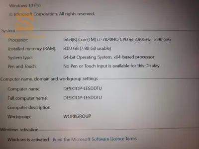 dell i7 7ème