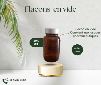 flacons 120ml
قارورة فارغة 120مل