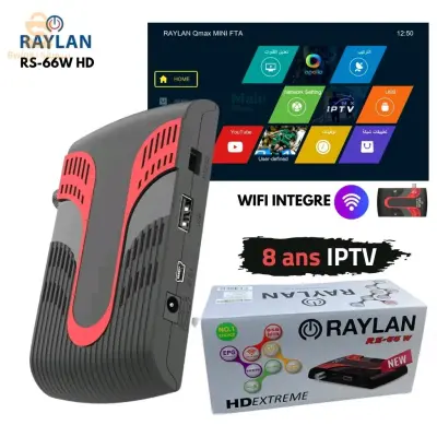 Raylan RS-66W HD Digital Satellite TV Receiver Avec Clé wifi Intégré