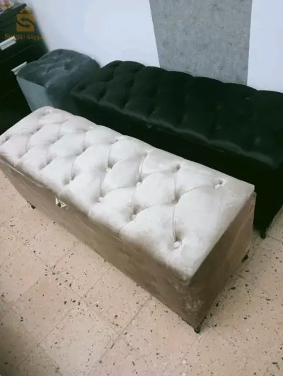 Poufs coffret capitonné