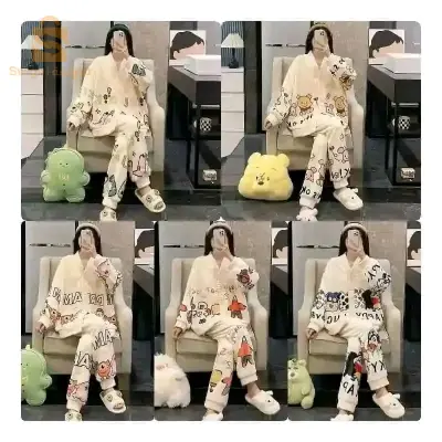 Pyjama d'hiver en coton