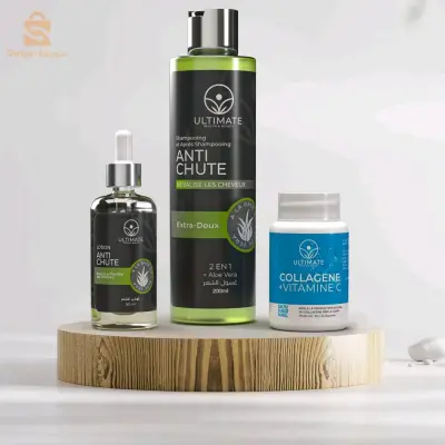 باقة تساقط الشعر🤩 شركة مكملات غذائية طبيعية ULTIMATE Health 100%