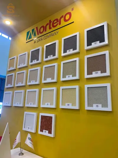 matériau de construction moderne ,monocouche, ciments colle,pat a joint produit sika