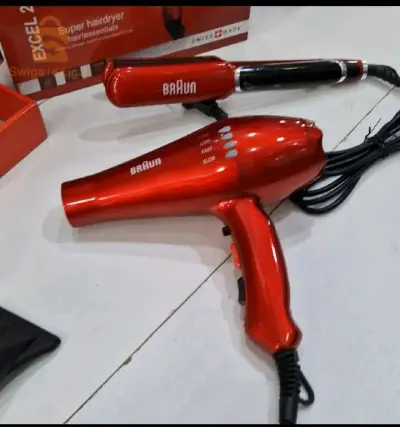 Pack lisseur +séchoir Braun copie Rouge