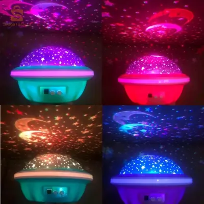 جهاز عرض LED للسماء المرصعة بالنجوم للأطفال مصباح ليلي رومانسي ملون RGB$👍