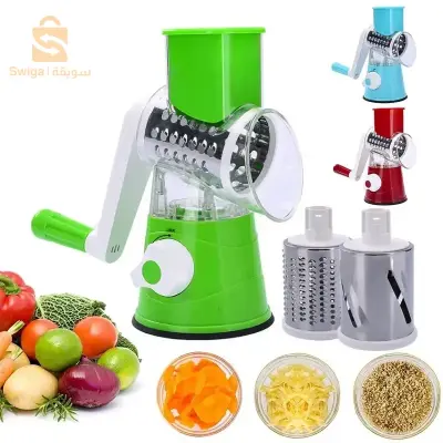 Coupe-légumes rotatif manuel multifonctionnel – الجهاز اليدوي المساعد مبشرة وقطاعة متعددة الاستعمالات للمكسرات والخضار والجبن$👍