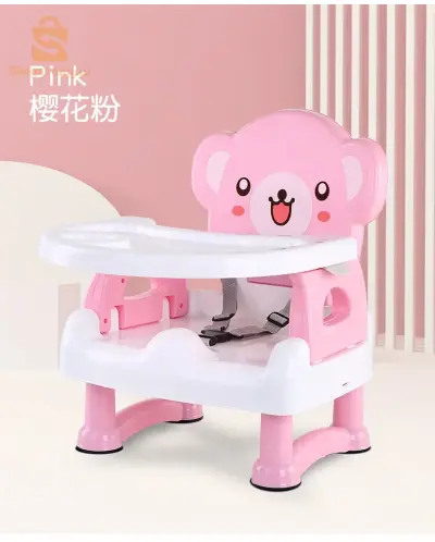 Chaise de Salle à Manger Multifonctionnelle Portable et Pliable pour Enfant, Tabouret BB, Réglable, pour Bébé