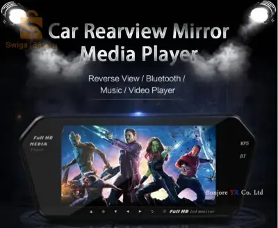 Rétroviseur écran LCD TFT 7 pouces MP5 bluetooth 1024P