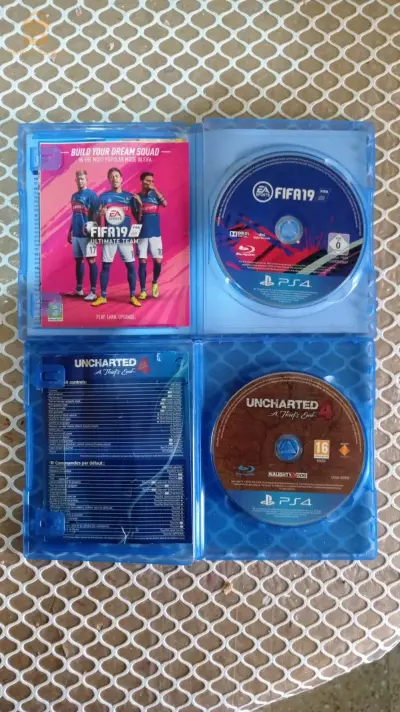 sidi ps4 Uncharted 4 + fifa 2019