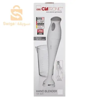 Bras Mixeur Électrique Avec Bol Gradué 0.5L 180W Clatronic SM 3081