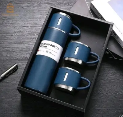 Ensemble de Tasses & Thermos Double Couche En Acier Inoxydable 500 mL