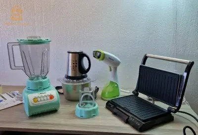 Panineuse robuste + difroisseur Sonashi+ blender 2en1+ hachoir inox